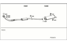 Výfukový systém WALKER PE20072