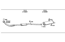 Výfukový systém WALKER PE20073