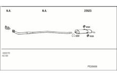 Výfukový systém WALKER PE20608