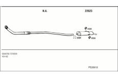 Výfukový systém WALKER PE20612
