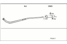 Výfukový systém WALKER PE20617