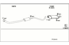 Výfukový systém WALKER PE30643