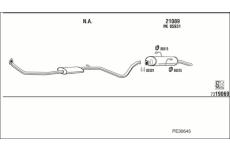 Výfukový systém WALKER PE30645