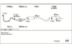 Výfukový systém WALKER PE30649