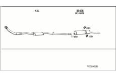 Výfukový systém WALKER PE30906B