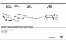 Výfukový systém WALKER PE40544