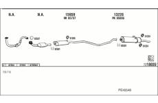 Výfukový systém WALKER PE40548
