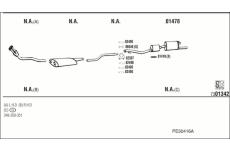 Výfukový systém WALKER PE50416A