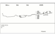 Výfukový systém WALKER PE50422
