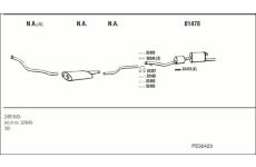 Výfukový systém WALKER PE50423