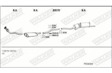 Výfukový systém WALKER PE50509
