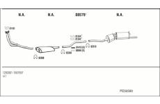 Výfukový systém WALKER PE50590