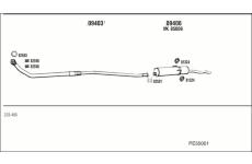 Výfukový systém WALKER PE55001