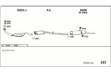 Výfukový systém WALKER PE55012A