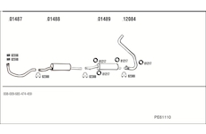 Výfukový systém WALKER PE61110