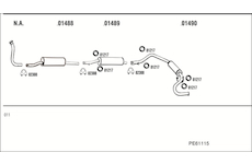 Výfukový systém WALKER PE61115