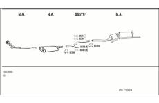 Výfukový systém WALKER PE71603