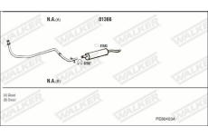 Výfukový systém WALKER PE80403A