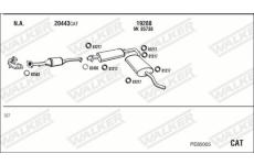 Výfukový systém WALKER PE85005