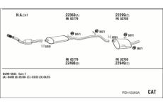 Výfukový systém WALKER PEH15560A