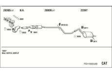 Výfukový systém WALKER PEH18995AB