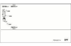 Výfukový systém WALKER PEK000714