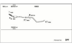 Výfukový systém WALKER PEK000732