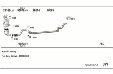 Výfukový systém WALKER PEK005291A