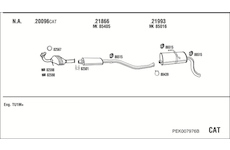 Výfukový systém WALKER PEK007976B