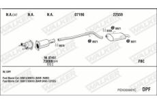 Výfukový systém WALKER PEK009981C