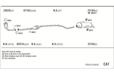 Výfukový systém WALKER PEK010285D