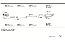 Výfukový systém WALKER PEK018278