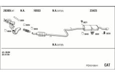 Výfukový systém WALKER PEK018641
