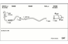 Výfukový systém WALKER PEK019523