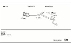 Výfukový systém WALKER PEK019873A