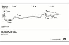 Výfukový systém WALKER PEK023382AC
