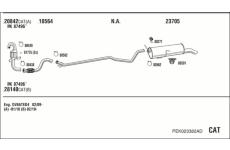 Výfukový systém WALKER PEK023382AD