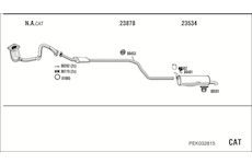 Výfukový systém WALKER PEK032815