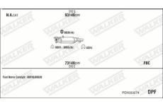 Výfukový systém WALKER PEK033274