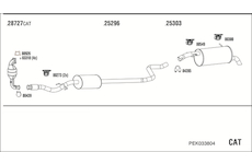 Výfukový systém WALKER PEK033804