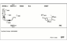 Výfukový systém WALKER PEK111990
