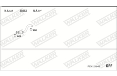 Výfukový systém WALKER PEK121646