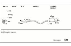 Výfukový systém WALKER PEK128944
