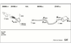 Výfukový systém WALKER PEK131790AA