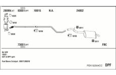 Výfukový systém WALKER PEK132564CC