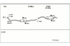 Výfukový systém WALKER PET05581