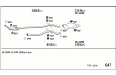 Výfukový systém WALKER PET12246
