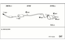 Výfukový systém WALKER PET15558