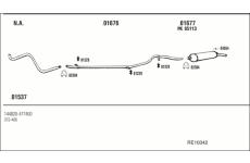 Výfukový systém WALKER RE10042