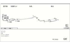 Výfukový systém WALKER RE19040